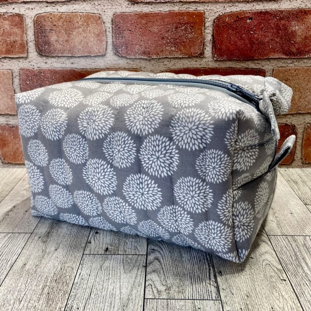 Big Boxy Bag Gray Puffs