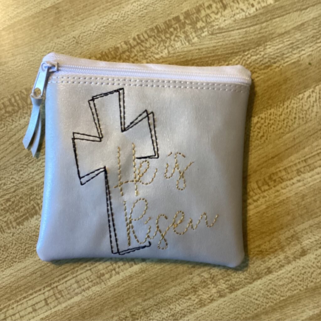 He Is Risen 5x5 Silver
