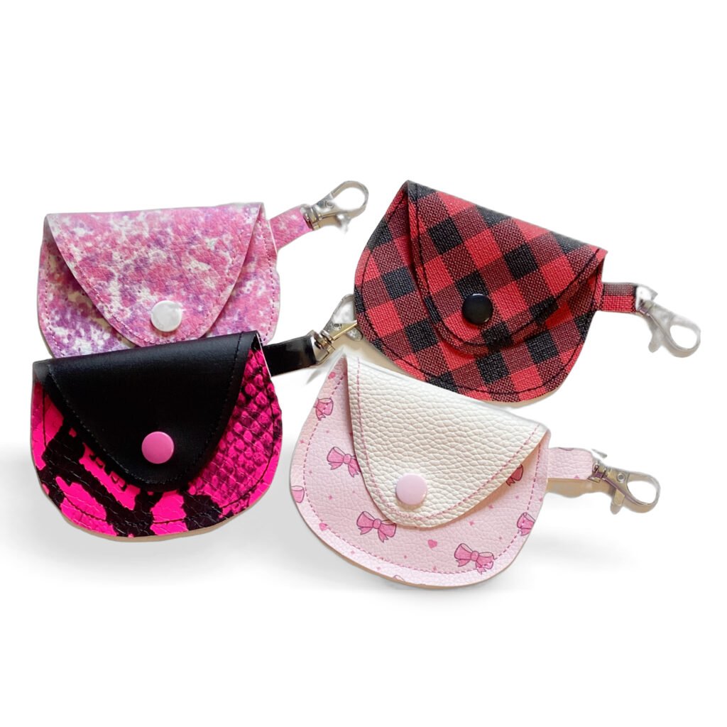 Coin pouch Red buffalo plaid