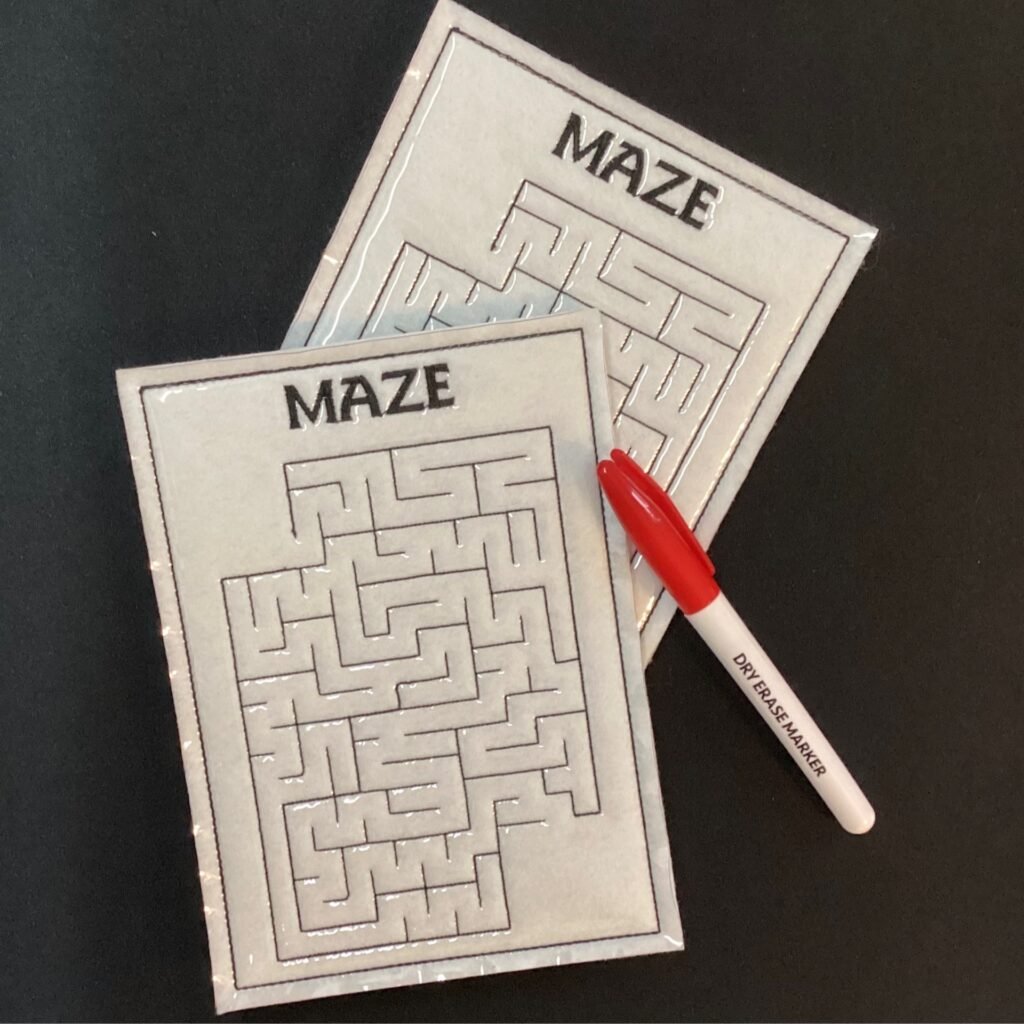 Maze w/marker