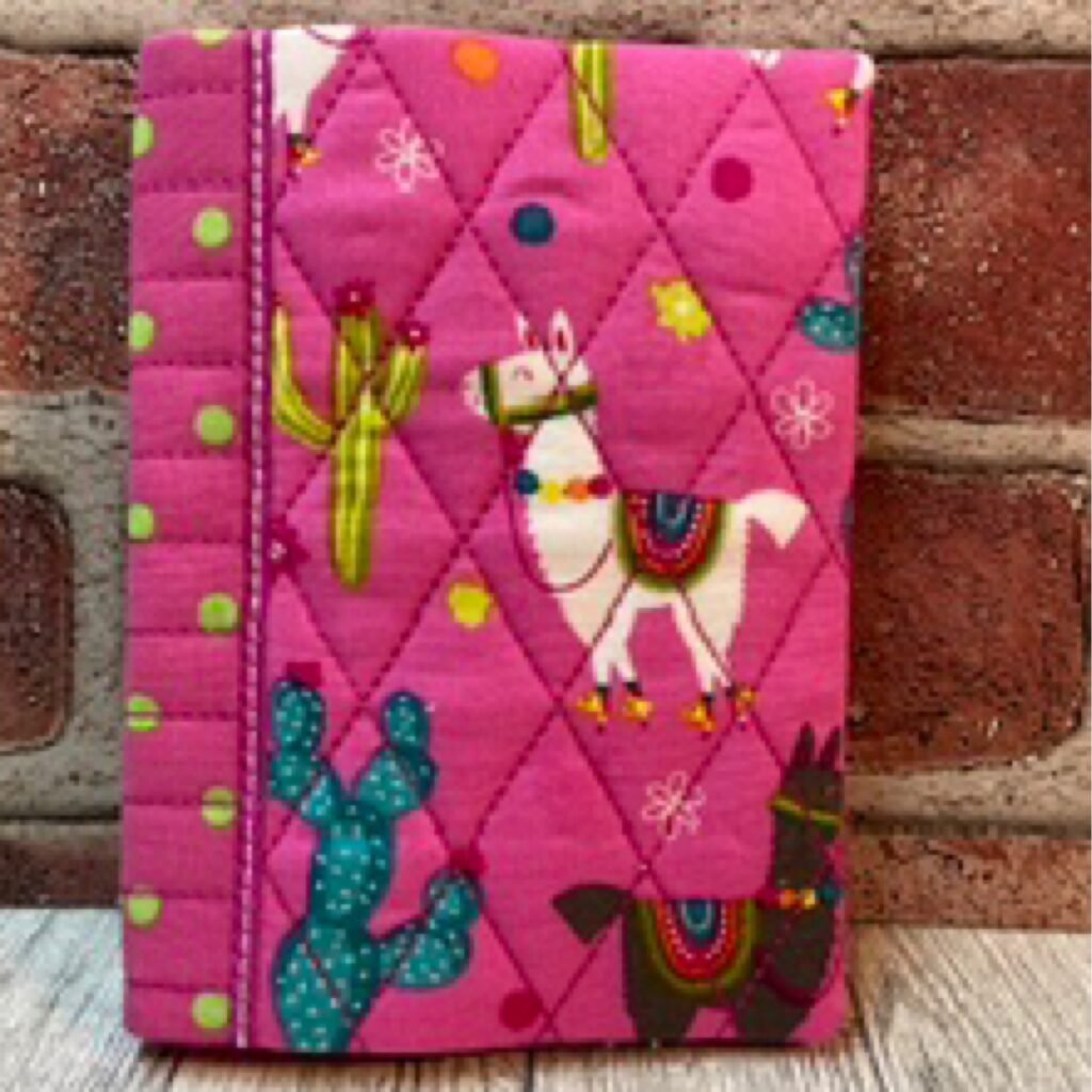 4x6 Bright Pink Llamas Notebook