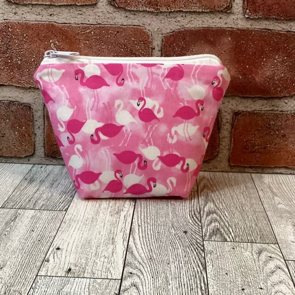 Small Zip Bag Flamingos