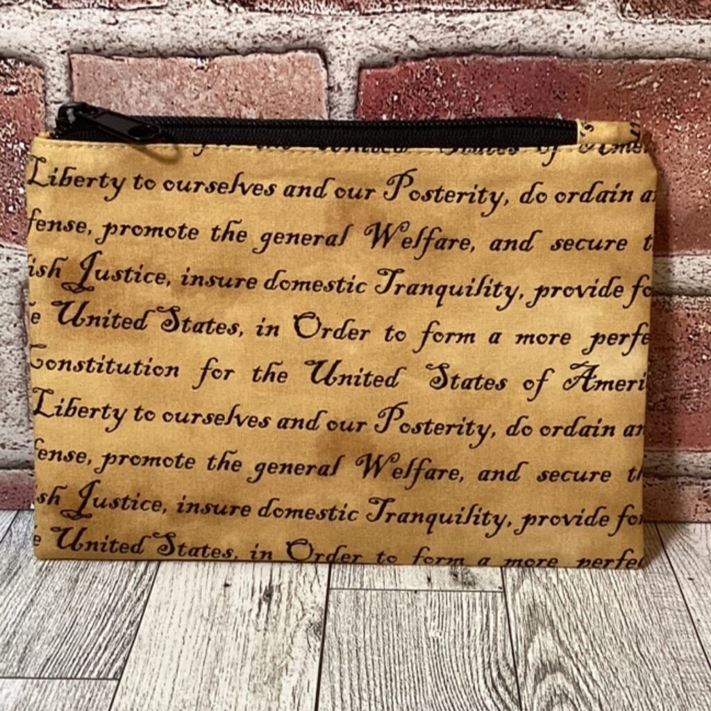 6x8 Constitution Zipper Bag