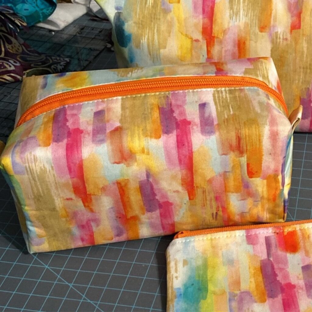 Boxy Bag Painted Stripes
