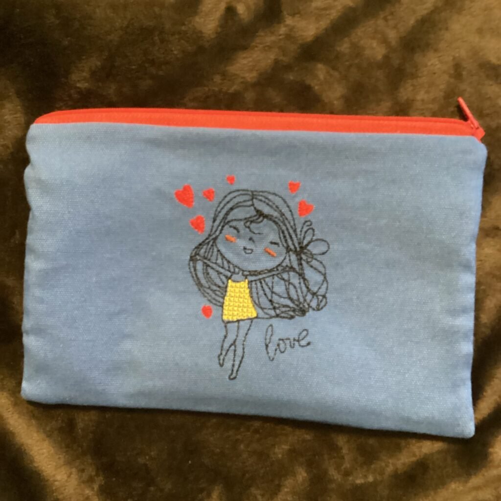 Zip Bag Love Girl