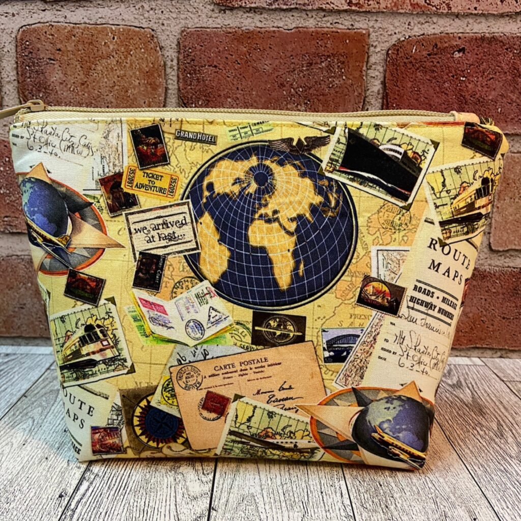 Large Zip Bag World Travel