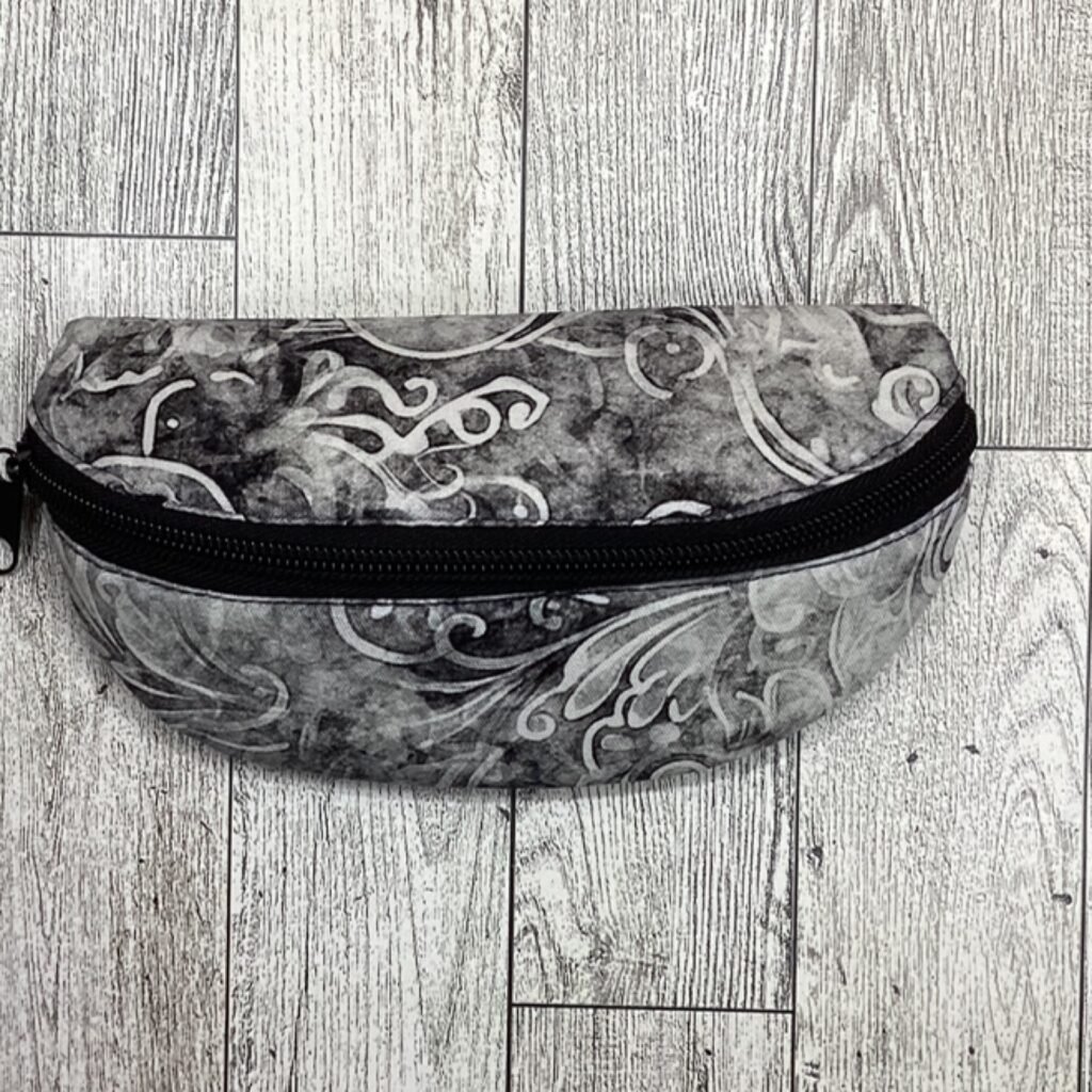 Sunglasses Case Black Floral