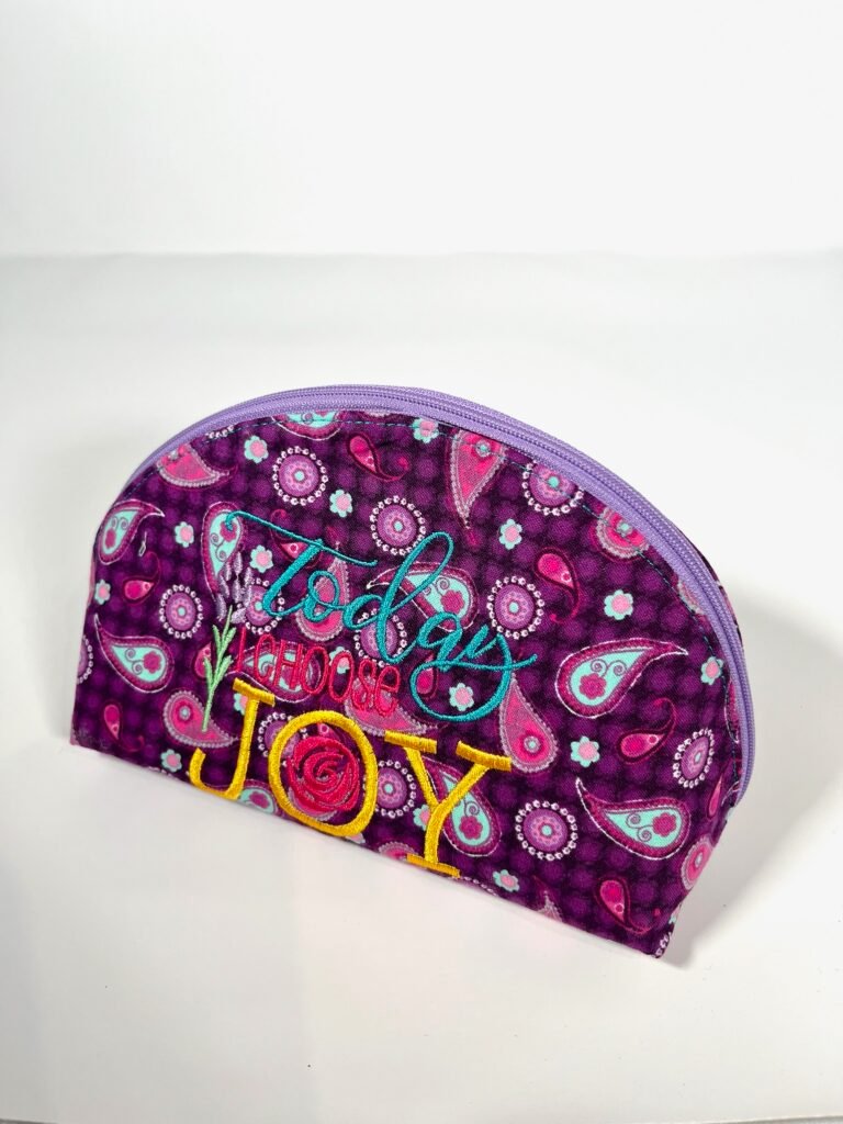 Choose Joy -Purple paisley