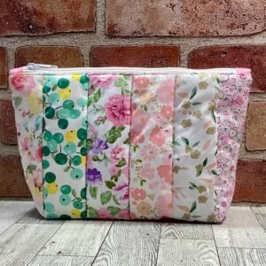 Large Zip Bag Quilted Stripes