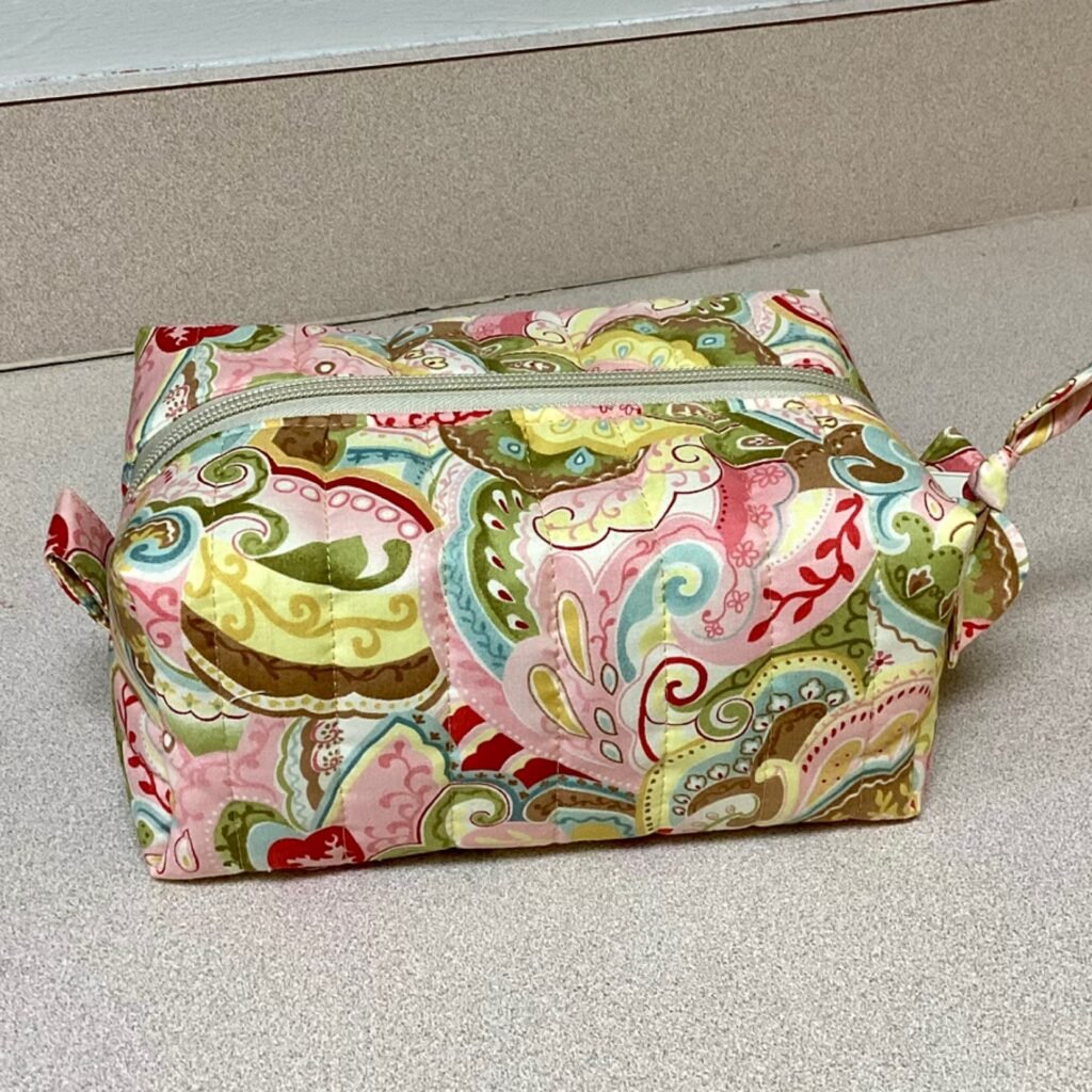 Quilted Boxy Bag Tan Abstract