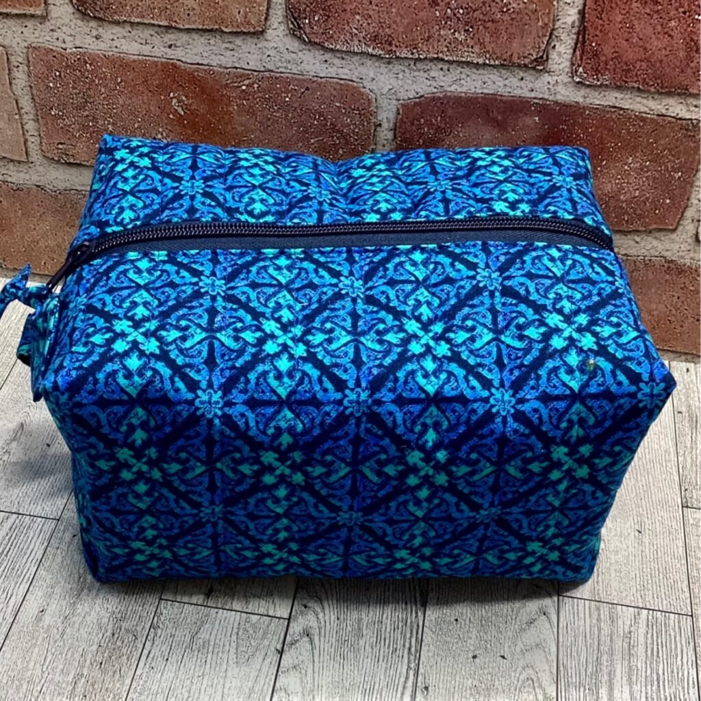 Big Boxy Bag Blue & Green