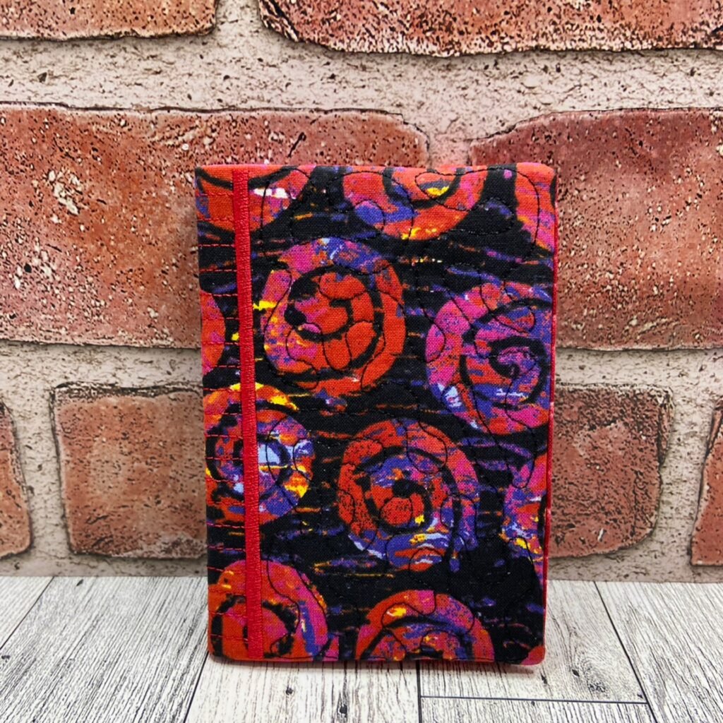 Mini Composition Book Red Batik