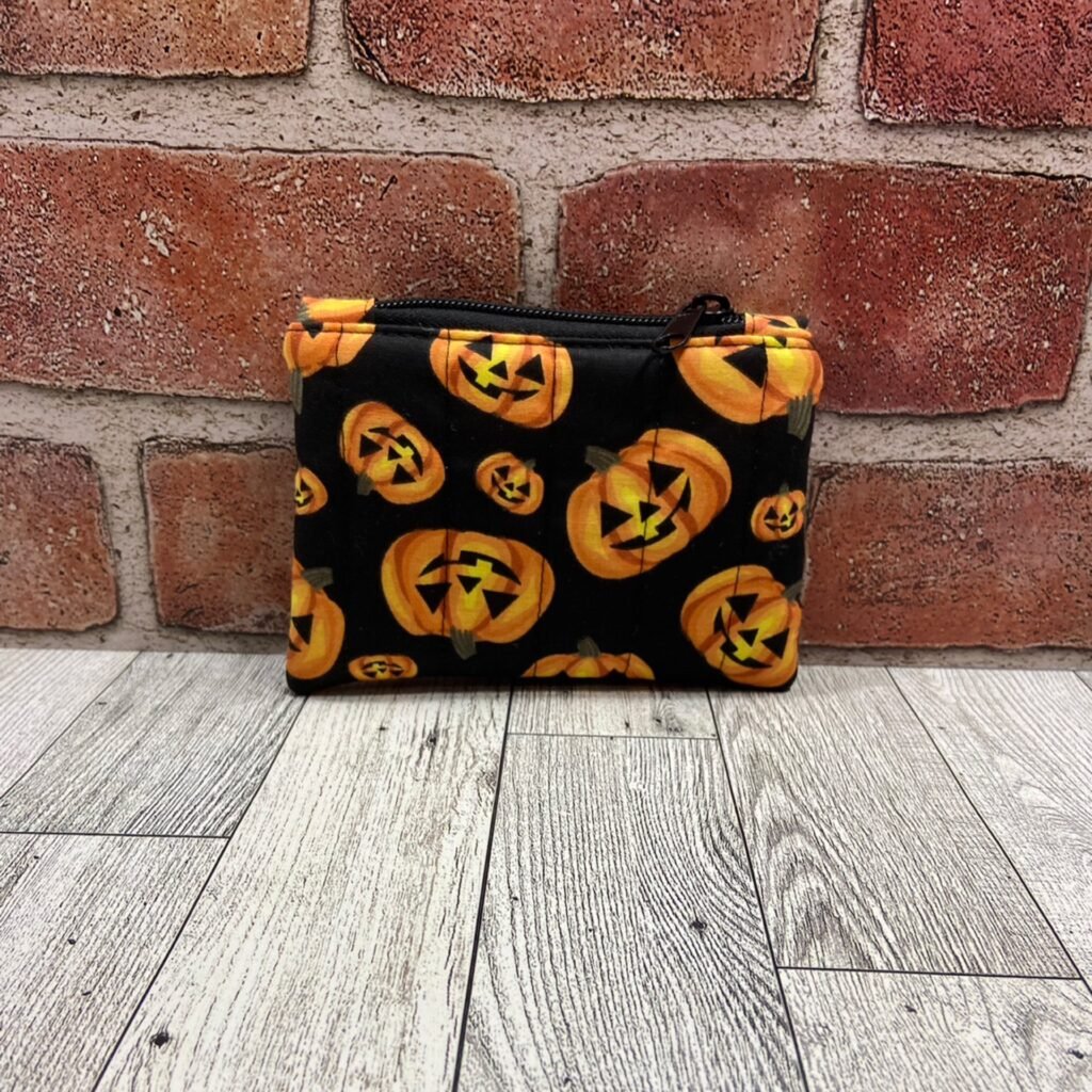 Mini Zip Bag Halloween Black Pumpkins