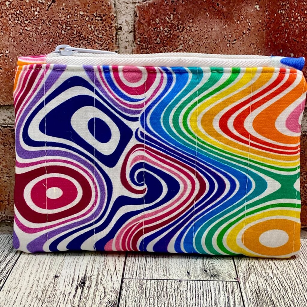 Mini Zip Bag Bright Multi Swirls