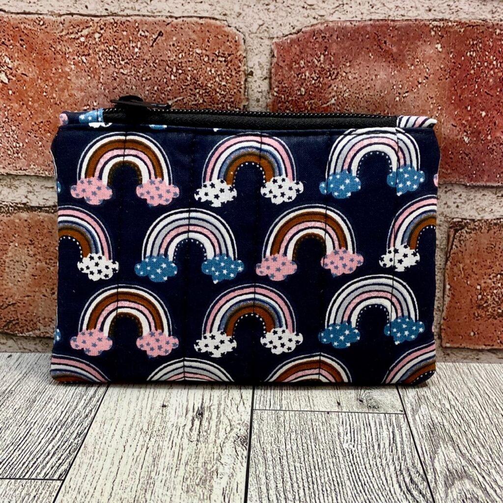 Mini Zip Bag Black Rainbow